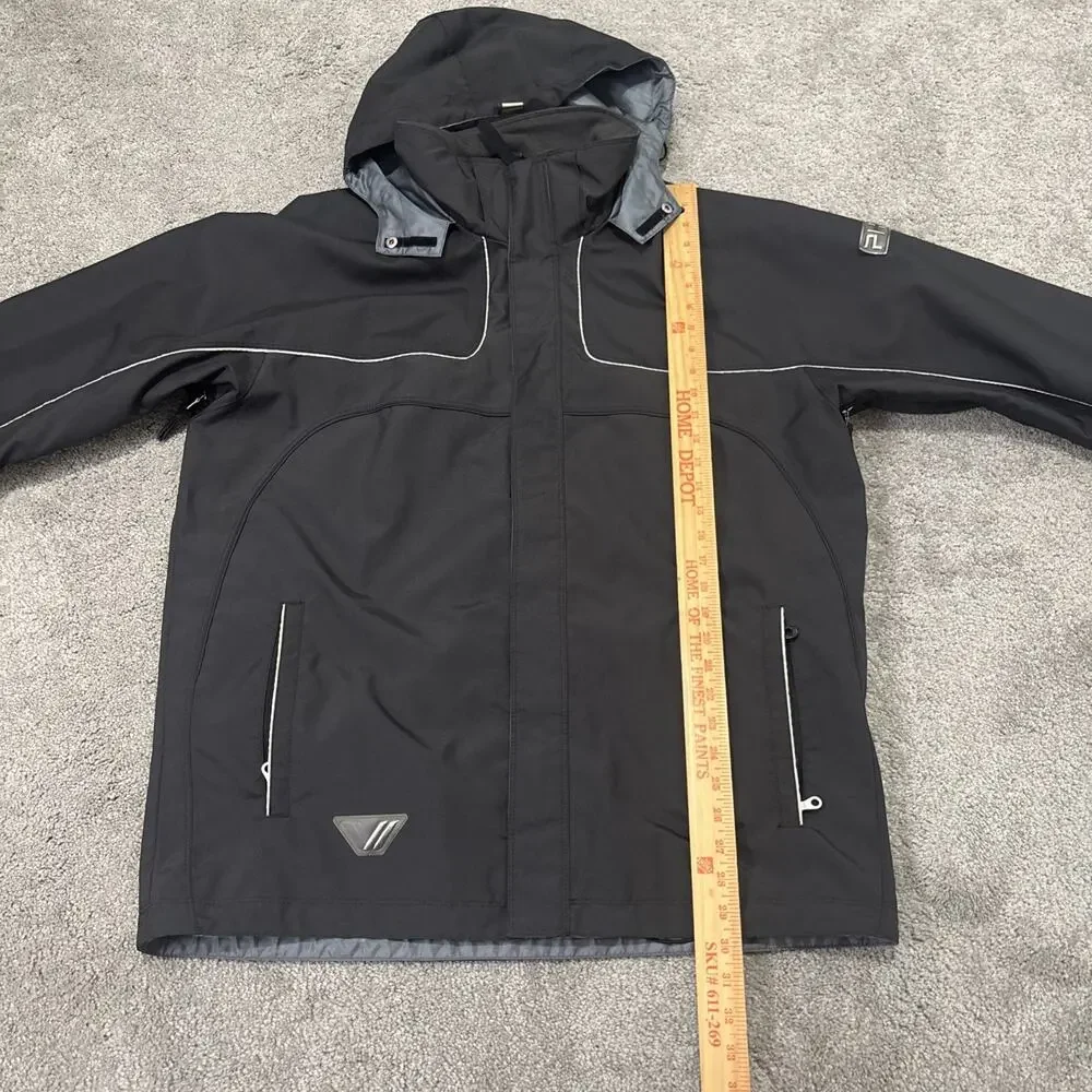 Phenix Sports Ski Jacket Hooded Dark Gray Size Large USA Germany